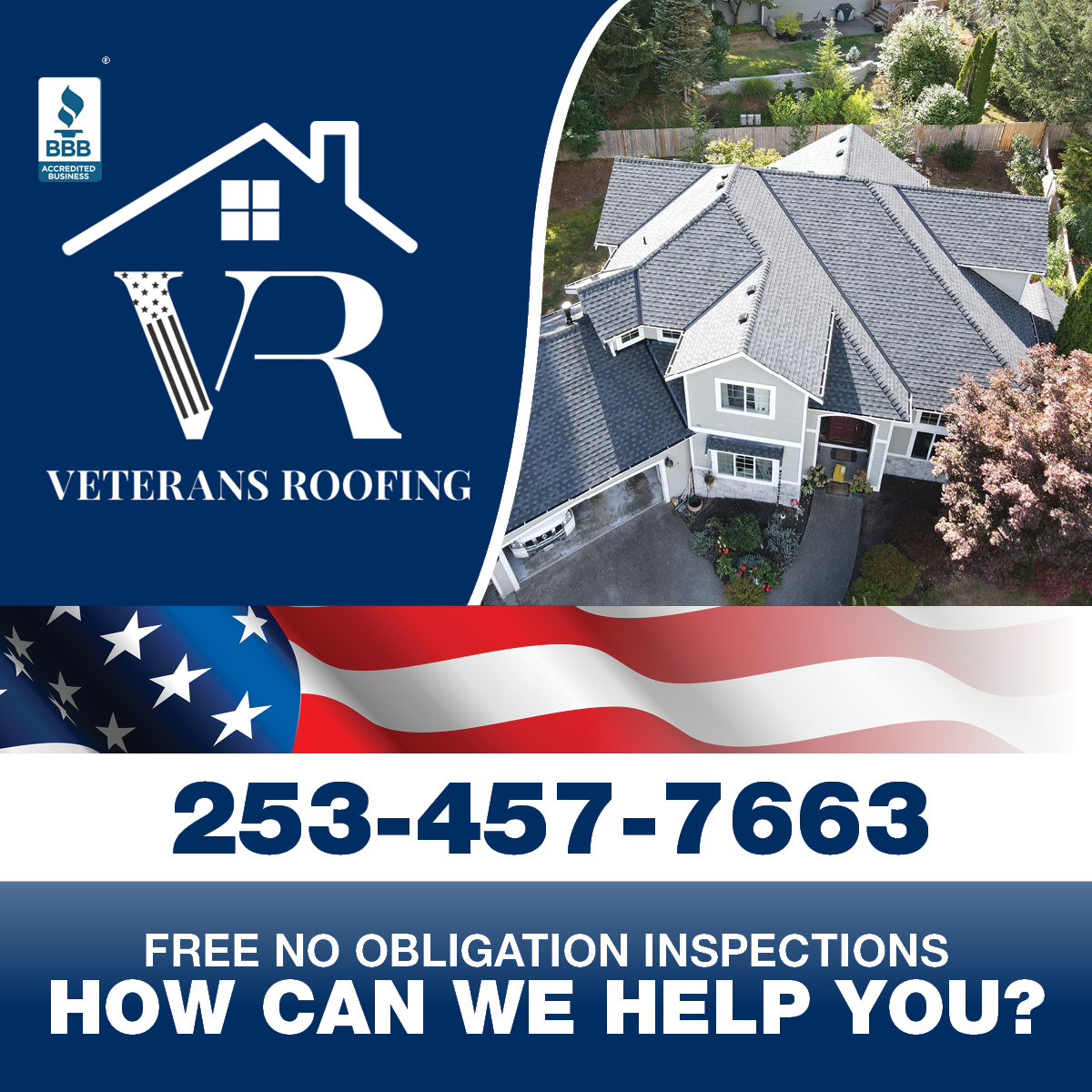 Side ad: Veterans Roofing